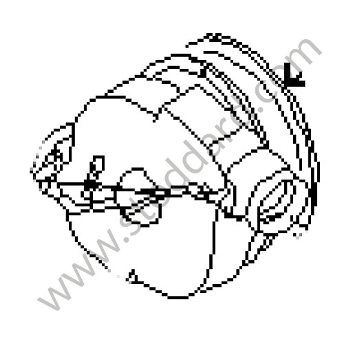 91157101800 - Blower Motor for Porsche 911 Turbo + 965 &bull; 1977 &bull; 3.0 Turbo &bull; Coupe &bull; Manual Gearbox, 4 Speed