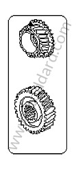 GEAR SET 3RD GEAR / 36/25 RATIO / OPTION: 911 CARRERA RS CLUBSPORT (Option code: M003) (99630295331)