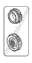 GEAR SET 4TH GEAR / 40/33 RATIO (99630295455)