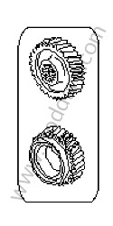 GEAR SET 6TH GEAR / 30/40 RATIO (99630295650)