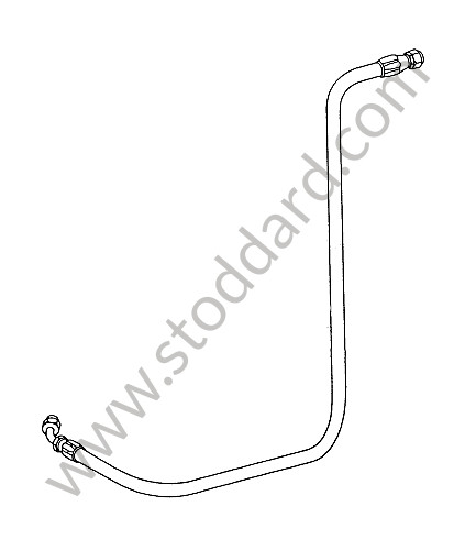 91157315101 - Air Conditioning Hose, Condenser To Receiver for Porsche 911 74-77 + 912E &bull; 1974 &bull; 2.7 Carrera &bull; Coupe &bull; Manual Gearbox, 4 Speed
