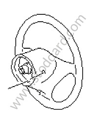 AIRBAG STEERING WHEEL savannah / savannah (S30) / OPTION: 3-SPOKE SPORTS STEERING WHEEL, CARBON / LEATHER (Option code: IXPD) (99634798312S40)