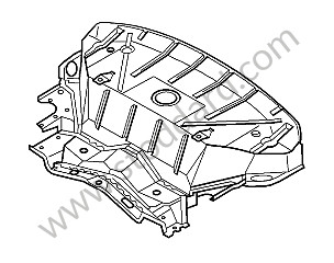 Rear parcel shelf / seat well for Porsche 996 &bull; 1998 &bull; 996 Carrera 2 &bull; Cabrio &bull; Manual Gearbox, 6 Speed