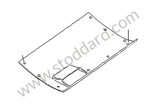 GLOVE BOX COVER Left-hand drive / savannah / savannah (S32) / IMITATION LEATHER (99655213300S32)