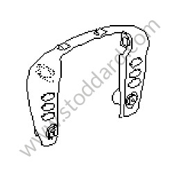 TRIM FOR SWITCH Left-hand drive / boxster red / boxster red (M31) / LEATHER / OPTION: CENTER AIR VENT BRACKET IN LEATHER (Option code: IXNN) (99655296708M31)