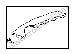 DEFROSTER TRIM Left-hand drive / cinnamon brown / cinnamon brown (P12) / CARBON / RIGHT / OPTION: CARBON / LEATHER (Option code: IXKJ) (99655298904P12)