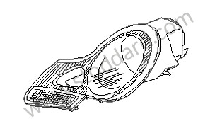 Headlamp FRONT RIGHT (99663115401)