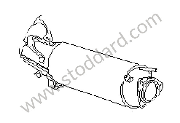 93011323028 - Catalytic Converter For 911 Carrera 1984-1989 for Porsche 911 84-86 &bull; 1984 &bull; 3.2 &bull; Coupe &bull; Manual Gearbox, 5 Speed