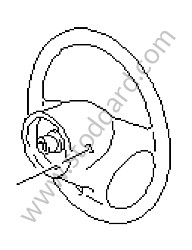 AIRBAG STEERING WHEEL brown/natural / brown/natural (T11) / OPTION: 3-SPOKE SPORTS STEERING WHEEL, SILVER SPORT (Option code: IXPG) (99634798328T11)