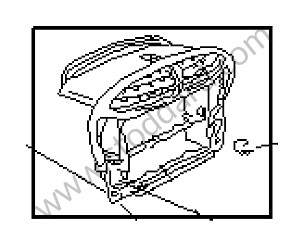 SUPPORT FRAME Left-hand drive / black / black (01C) / WOOD / OPTION: DARK MAPLE BURL SURROUND (Option code: IXKS) (9965529691201C)