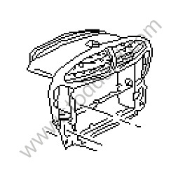 SUPPORT FRAME Left-hand drive / black / black (01C) / CARBON / OPTION: CARBON CENTER AIR VENT BRACKET (Option code: IXNR) (9965529691401C)
