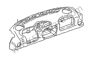 DASHBOARD TRIM Left-hand drive / dark grey/natural / dark grey/natural (D12) / LEATHER (99655210100D12)