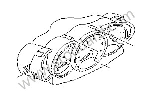 INSTRUMENT CLUSTER Left-hand drive / dark grey/natural / dark grey/natural (D12) / OPTION: INSTRUMENT IN THE SAME COLOUR AS THE INTERIOR OF THE VEHICLE (Option code: IX45), OPTION: ON-BOARD COMPUTER (Option code: M659) (98664198125D12)