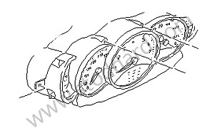 INSTRUMENT CLUSTER Left-hand drive / cinnamon brown / cinnamon brown (P13) / OPTION: INSTRUMENT DIAL IN INTERIOR COLOR  (Option code: IX45) (99664198126P13)
