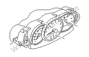INSTRUMENT CLUSTER Left-hand drive / brown/natural / brown/natural (T12) / OPTION: INSTRUMENT DIAL IN INTERIOR COLOR  (Option code: IX45) (99664198125T12)