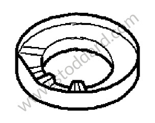 COMPENSATING PLATE BLUE / BLUE / LOWER / OPTION: SUSPENSION/DAMPERS STANDARD (Option code: I1BA), OPTION: COMFORT SUSPENSION / DAMPING ( STEEL SPRINGS ) (Option code: I1BW) (95534352510)