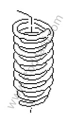 COIL SPRING MARKED ON SPRING THREE GREY LINES / OPTION: SUSPENSION/DAMPERS STANDARD (Option code: I1BA) (95533353105504)