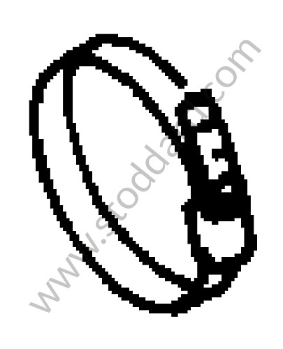 99951215102 - Clip for Porsche 911 65-69 &bull; 1969 &bull; 2.0E &bull; Targa &bull; Automatic Gearbox