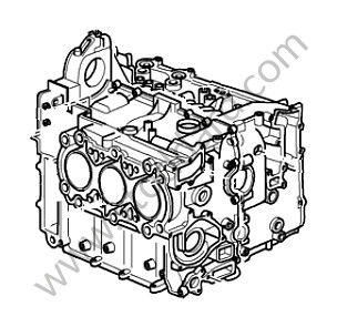 Engine crankcase for Porsche 997 05-08 &bull; 2005 &bull; 997 C2 &bull; Coupe &bull; Manual Gearbox, 6 Speed