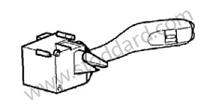 WIPER SWITCH black / black (01C) / OPTION: REAR WINDOW WIPER (Option code: I425) (9976132550001C)