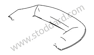 HOOD COVER 356 B/C QUALITY ORIGINAL MATERIAL BLACK (CONTACT US FOR OTHER COLORS) BLACK  - FOR OTHER COLOURS CONSULT US BY EMAIL / BLACK  - FOR OTHER COLOURS CONSULT US BY EMAIL (NOIR NC) (A64456109501)
