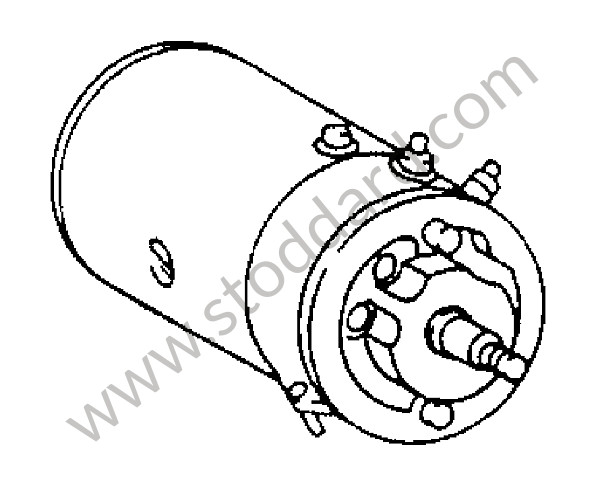 A69260310202 - DC GENERATOR UP TO ENGINE NUMBER for Porsche 356B T6 &bull; 1962 &bull; 2000 Carrera Gs (587/1) &bull; Coupe Reutter B T6 &bull; Manual Gearbox, 4 Speed