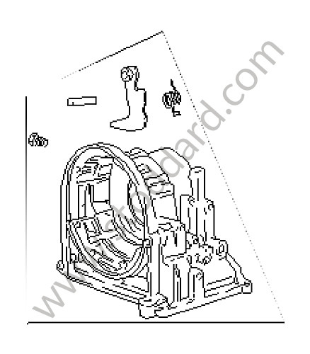 010321101G - TRANSMISSION CASE for Porsche 924S &bull; 1986 &bull; 924S 2.5 &bull; Coupe &bull; Automatic Gearbox