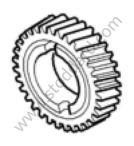 012311159CH - GEAR WHEEL for Porsche Boxster 987 05-08 &bull; 2005 &bull; Boxster 2.7 &bull; Cabrio &bull; Manual Gearbox, 5 Speed