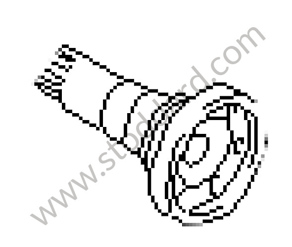 087409356 - FLANGED SHAFT for Porsche 924 76-79 &bull; 1977 &bull; 924 2.0 &bull; Coupe &bull; Automatic Gearbox
