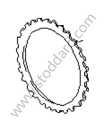 1262726926 - DISC WITH EXTERNAL SPLINES for Porsche 928 92-95 &bull; 1992 &bull; 928 Gts &bull; Coupe &bull; Automatic Gearbox