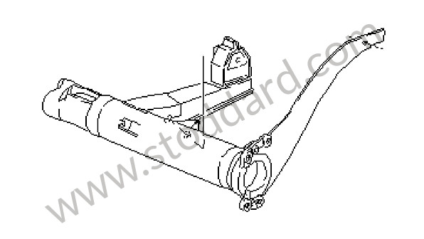 477500053F - REAR AXLE CARRIER for Porsche 924 80-85 &bull; 1980 &bull; 924 2.0 &bull; Coupe &bull; Manual Gearbox, 5 Speed