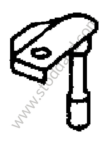 54705312 - BRACKET for Porsche 356A &bull; 1958 &bull; 1500 Carrera Gt (692/1) &bull; Coupe A T2 &bull; Manual Gearbox, 4 Speed