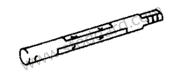 61610091208 - THROTTLE SHAFT for Porsche 912 &bull; 1969 &bull; 912 1.6 &bull; Coupe &bull; Manual Gearbox, 5 Speed