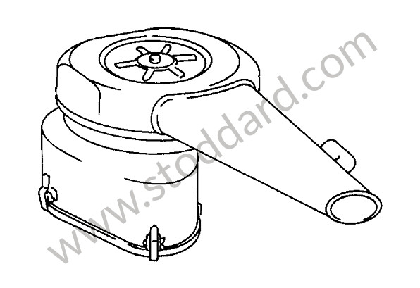 61610802501 - AIR CLEANER for Porsche 912 &bull; 1968 &bull; 912 1.6 &bull; Targa &bull; Manual Gearbox, 5 Speed