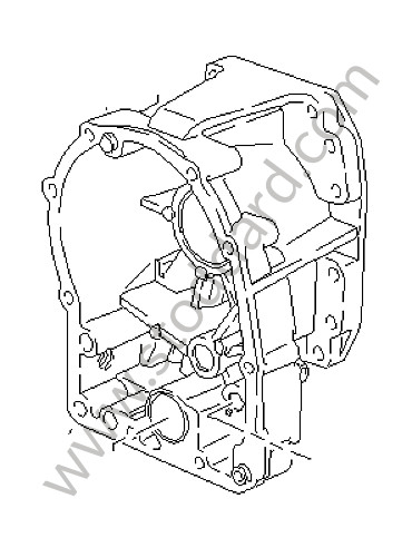 7222700111 - TRANSMISSION CASE for Porsche 928 78-82 &bull; 1978 &bull; 928 4.5 &bull; Coupe &bull; Automatic Gearbox