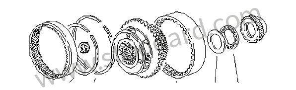7222701043 - PLANET-GEAR CARRIER for Porsche 928 78-82 &bull; 1981 &bull; 928 4.7S &bull; Coupe &bull; Automatic Gearbox