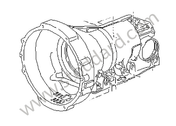 7222701411 - TRANSMISSION CASE for Porsche 928 92-95 &bull; 1992 &bull; 928 Gts &bull; Coupe &bull; Automatic Gearbox