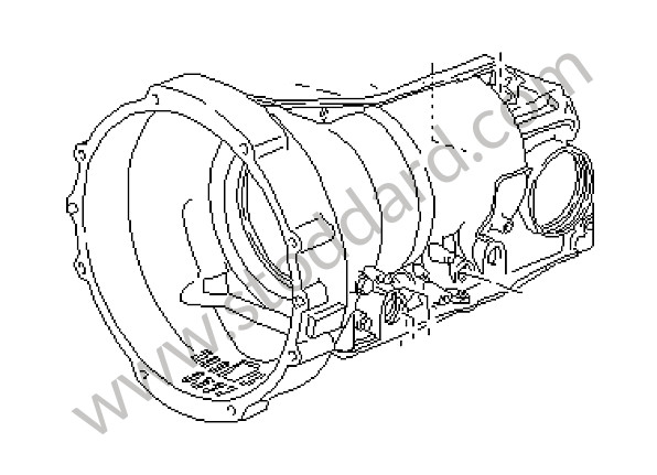 7222701411 - TRANSMISSION CASE for Porsche 928 87-91 &bull; 1989 &bull; 928 S4 &bull; Coupe &bull; Automatic Gearbox