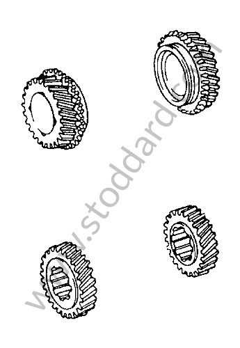 90130291010 - GEAR SET for Porsche 911 70-73 &bull; 1970 &bull; 2.2T &bull; Coupe &bull; Manual Gearbox, 5 Speed