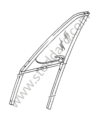 90154202148 - SUPPORT FRAME for Porsche 911 70-73 &bull; 1972 &bull; 2.4E &bull; Targa &bull; Automatic Gearbox