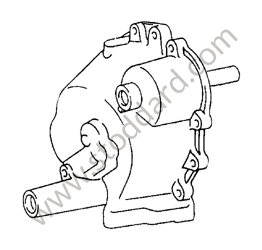 90530103120 - TRANSMISSION COVER for Porsche 911 70-73 &bull; 1972 &bull; 2.4T-V &bull; Targa &bull; Automatic Gearbox
