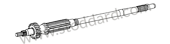 90530210100 - OPERATING SHAFT for Porsche 911 65-69 &bull; 1969 &bull; 2.0E &bull; Coupe &bull; Automatic Gearbox