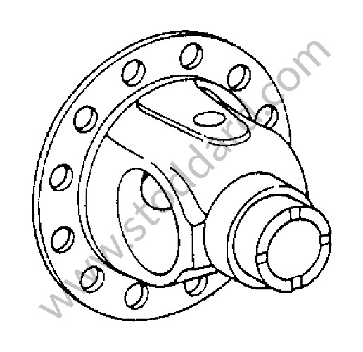 90533221200 - SUCTION HOUSING for Porsche 911 70-73 &bull; 1970 &bull; 2.2E &bull; Targa &bull; Automatic Gearbox