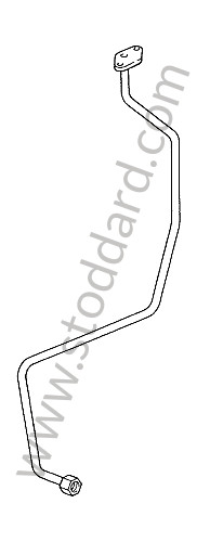 91111317604 - PIPE FOR ENGINE TYPE 911/44/49 for Porsche 911 74-77 + 912E &bull; 1977 &bull; 2.7 &bull; Targa &bull; Automatic Gearbox