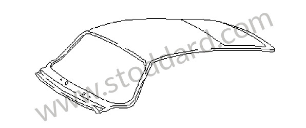 91150308716GRV - OUTER ROOF PANEL for Porsche 911 87-89 &bull; 1987 &bull; 3.2 G50 &bull; Coupe &bull; Manual Gearbox, 5 Speed