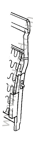 91152102758 - BACKREST FRAME for Porsche 924S &bull; 1986 &bull; 924S 2.5 &bull; Coupe &bull; Automatic Gearbox