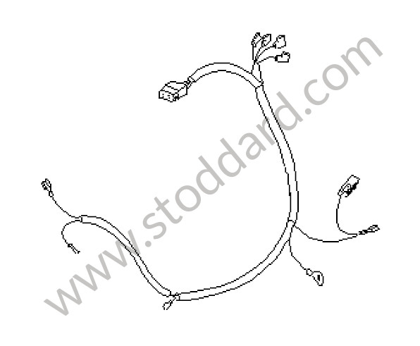 91161207807 - WIRING HARNESS for Porsche 911 Turbo + 965 &bull; 1978 &bull; 3.3 Turbo &bull; Coupe &bull; Manual Gearbox, 4 Speed