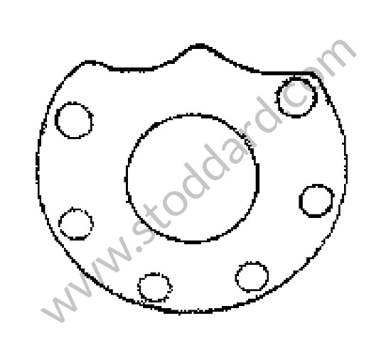 92530125500 - PLATE for Porsche 911 70-73 &bull; 1972 &bull; 2.4E &bull; Coupe &bull; Automatic Gearbox