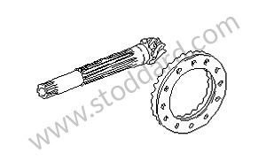RING GEAR AND PINION SHAFT 8/27 RATIO