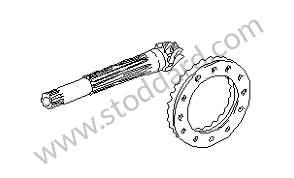 92530291111 - RING GEAR AND PINION SHAFT for Porsche 911 78-83 &bull; 1978 &bull; 3.0Sc &bull; Coupe &bull; Automatic Gearbox